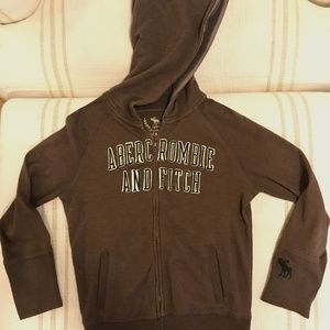 Abercrombie & Fitch full zip logo hoodie